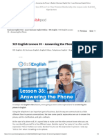925 English - Answering The Phone in English - Business English Pod - Learn Business English Online