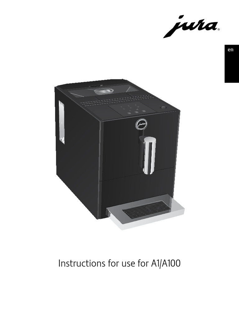 Instructions For Use For A1/A100 PDF Coffee