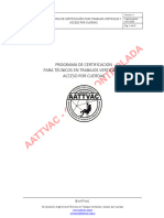 Programa de Certificacion para Trabajos Verticales y Acceso Por Cuerdas AATTVAC - V4.1