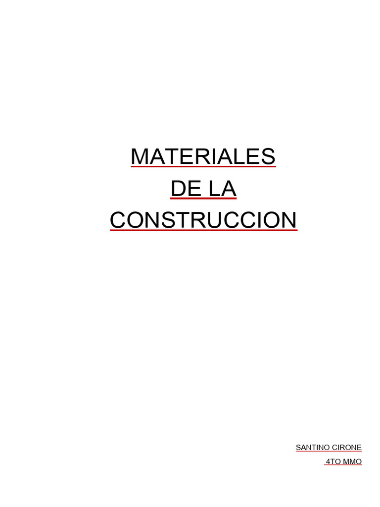 Materiales de La Construccion Aislantes Hidrofugo S.cirone | PDF