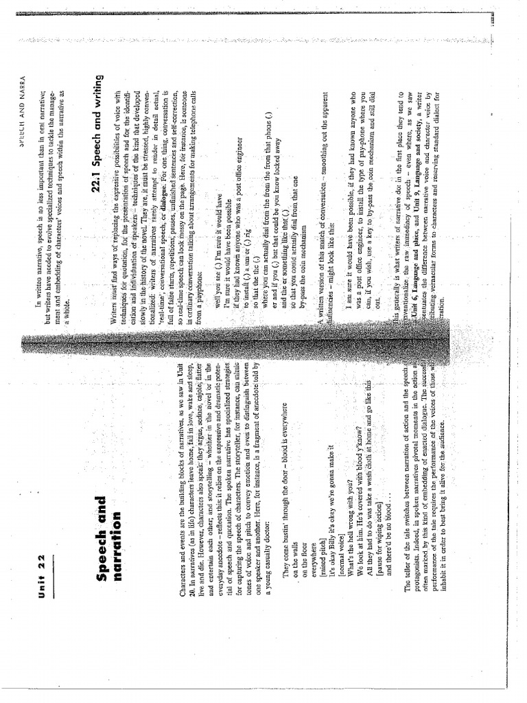 Speech And Narration Pdf