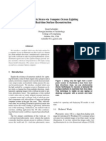 Photometric Stereo via Computer Screen Lighting