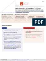 Certification of Your Family Member's Serious Health Condition Form - July - 2023