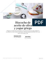 Bizcocho de Aceite de Oliva y Yogur Griego - FAGE Spain