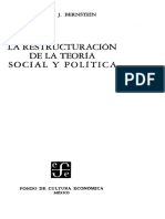 BERNSTEIN-Reestructuración Teoría Social y Política