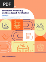 Security of Processing and Data Breach Notification