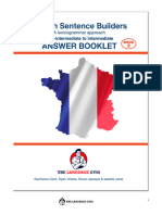 French Sentence Builders - Intermediate - ANSWER BOOK