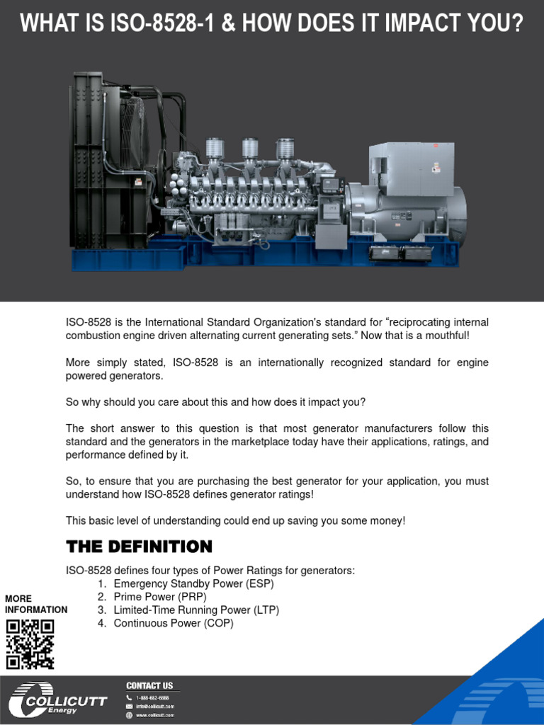 Understanding ISO-8528 Generator Ratings | PDF | Technology & Engineering