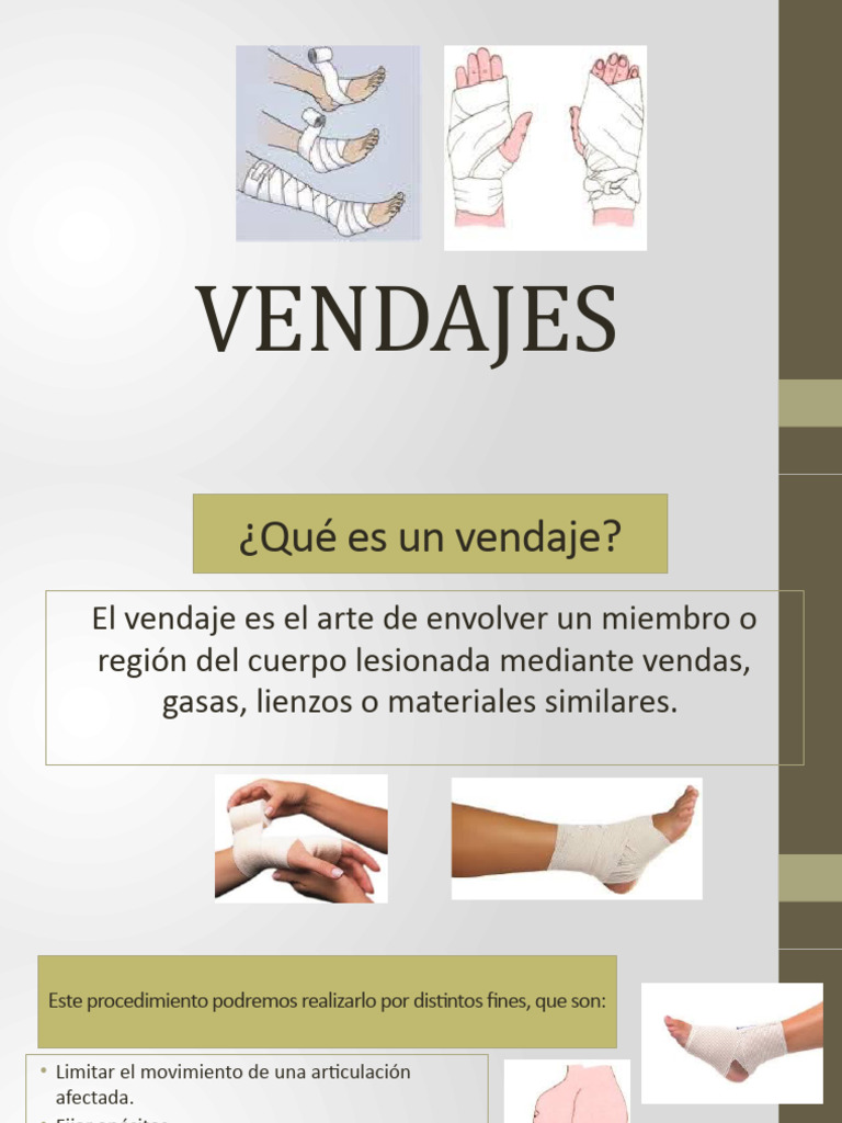 Técnicas de Vendaje y Férulas | PDF