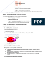 Indicaciones de Trasplante Hepático