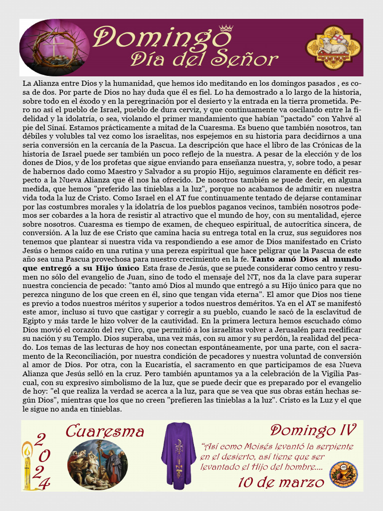 Iv Cuaresma 2024 Pdf Jesús Eucaristía