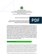 Edital Nº 36, de 08 de Dezembro de 2023: PORTARIA 154/2023 - TDF-GAB/TDF-DG/RET/IFBAIANO, de 9 de Novembro de 2023