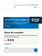 About The Mandate - OHCHR