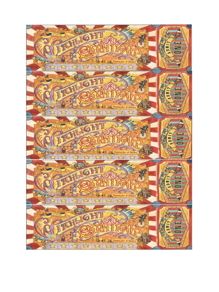 Tickets Printable PDF