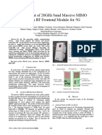 Development of 28Ghz Band Massive Mimo Antenna RF Frontend Module For 5G