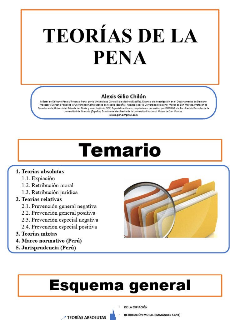 Teorías de La Pena PDF Derecho penal Castigos