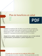 Plan de Beneficios en Salud Tatiana