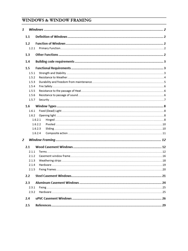 Windows and Framing Guide | PDF | Window | Polyvinyl Chloride