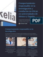 Comportamiento Responsable en La Investigacion y Conductas No Eticas en Universidades de Mexico y Espana