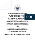 Actos Prejudiciales