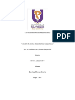 "Concepto de Proceso Administrativo y Su Importancia".