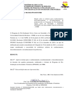 Resoluo Normativa N 001-2022 - Credenciamento Descredenciamento e Recredenciamento de Docentes PPGSOF