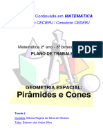 Pirâmides e Cones: Formação Continuada em MATEMÁTICA