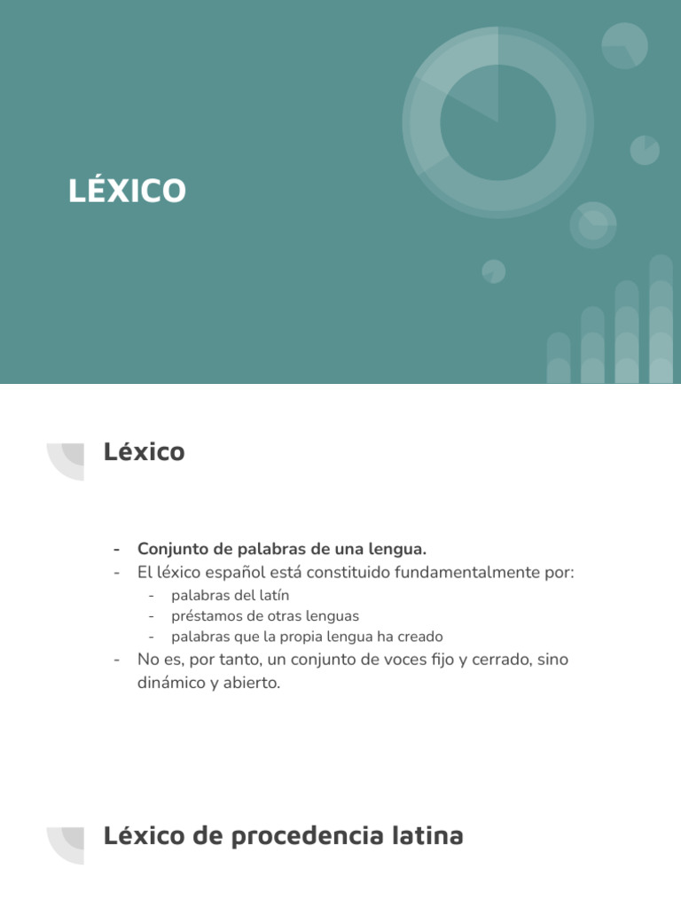 Léxico y Semántica | PDF