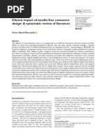 Rosenthal 2020 Clinical Impact of Needle Free Connector Design A Systematic Review of Literature