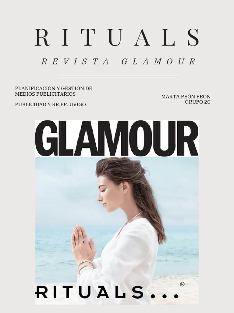 Marketing de Rituals en Glamour | PDF