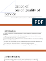Optimization of Indicators of Quality of Service: A Method For Balancing Company Interests and User Satisfaction