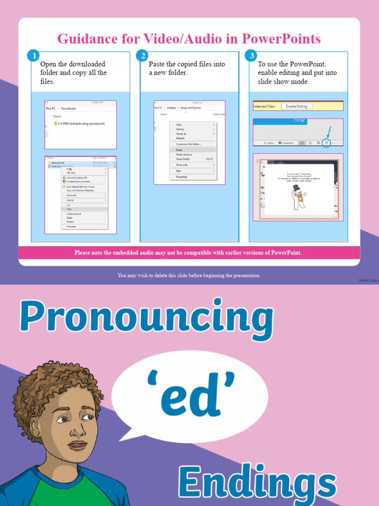 ALL AGES-ed-endings-pronunciations - Ver - 1 | Download Free PDF ...