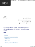 Bypassing Software Update Package Encryption - Extracting The Lexmark MC3224i Printer Rmware (Part 1)