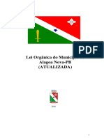 Lei Organica Do Municipio de Alagoa Nova Oficial