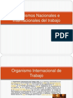 Organismos Nacionales e Internacionales Del Trabajo
