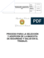 Es-Sig-In-08 Proceso para Eleccion y Adopcin de La Mascota