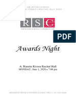 Awards Night 2020 Program