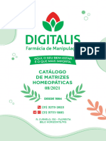 Catalago Matrizes Homeopaticas Farmácia Digitalis 08 2021
