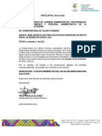 CIRCULAR 029 - 2023. Plazo Documentos