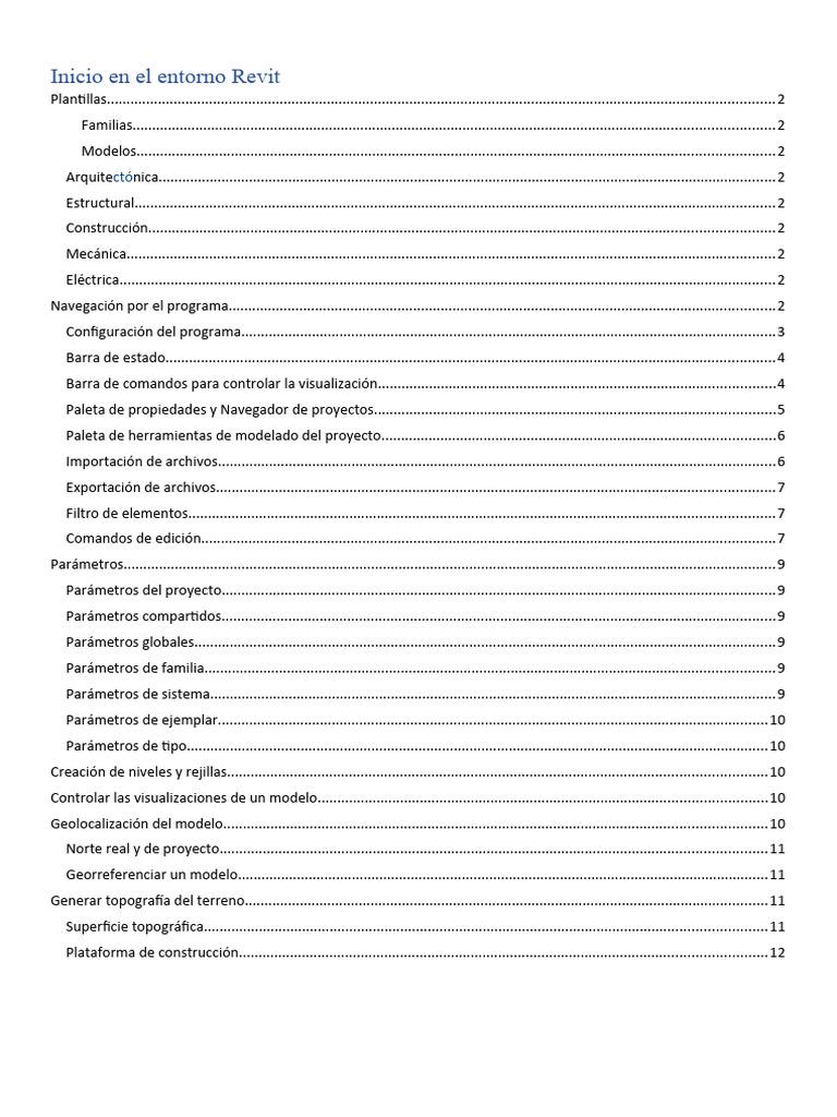 Guía de Inicio en Revit: Plantillas y Navegación | PDF | Autodesk Revit ...