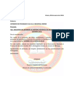 Modelo de Carta de Solicitud de Admisión