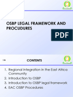 OSBP Legal Framework and Procedures