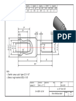 Note - Chamfer Semua Sudut Tajam 0,5 X 45 - Dimensi Rough Material 25,4 X 85