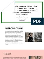 Declaración Sobre La Protección de Todas Las Personas Contra La Tortura Y Otros Tratos O Penas Crueles, Inhumanos O Degradantes