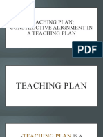Teaching Plan Constructive Alignment in A Teaching Plan Educ90