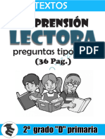 Textos-Para-Comprension-Lectora - 1ºy2ºgrado 2 Grado D