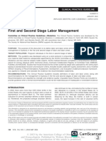 First and Second Stage Labor Management - ACOG Clinical Practice Guideline No. 8