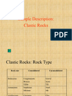 Clastic Description