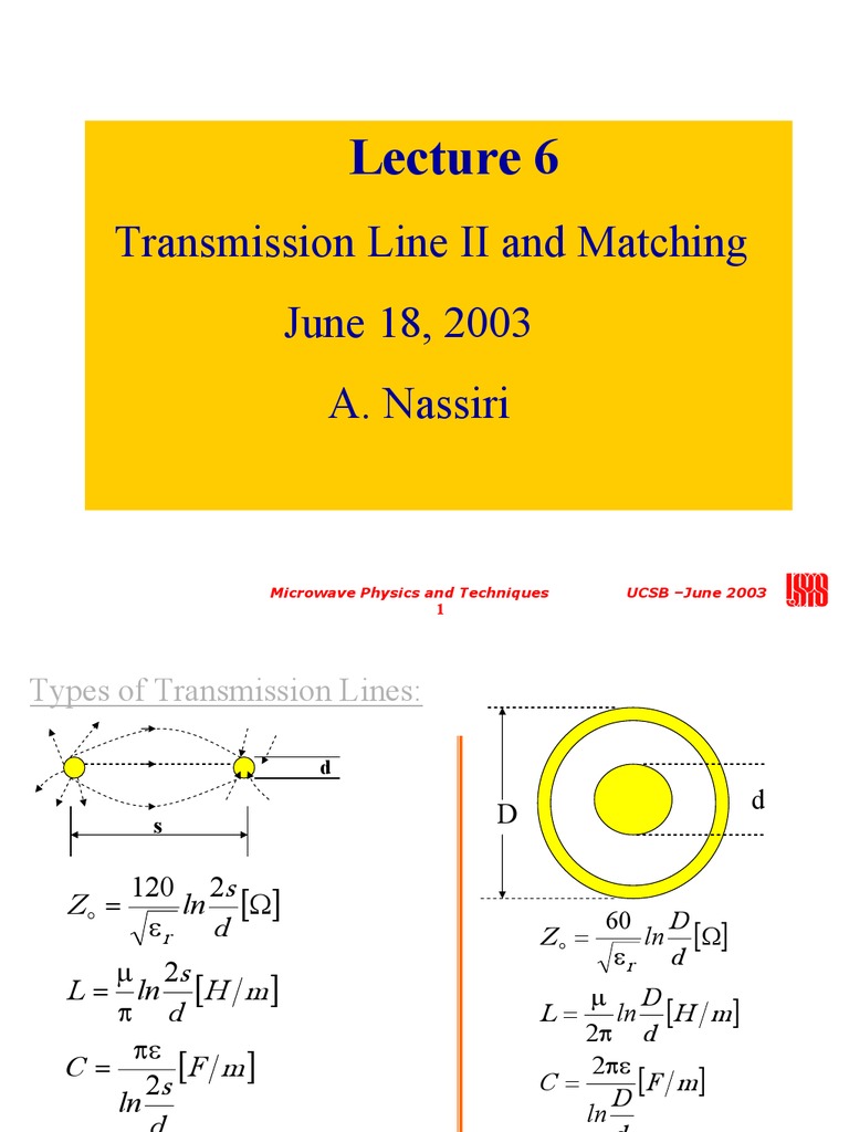 Transmission Line Matching Techniques | PDF