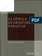 La Lengua Guaraní Del / Paraguay: Bar Tomeumelid